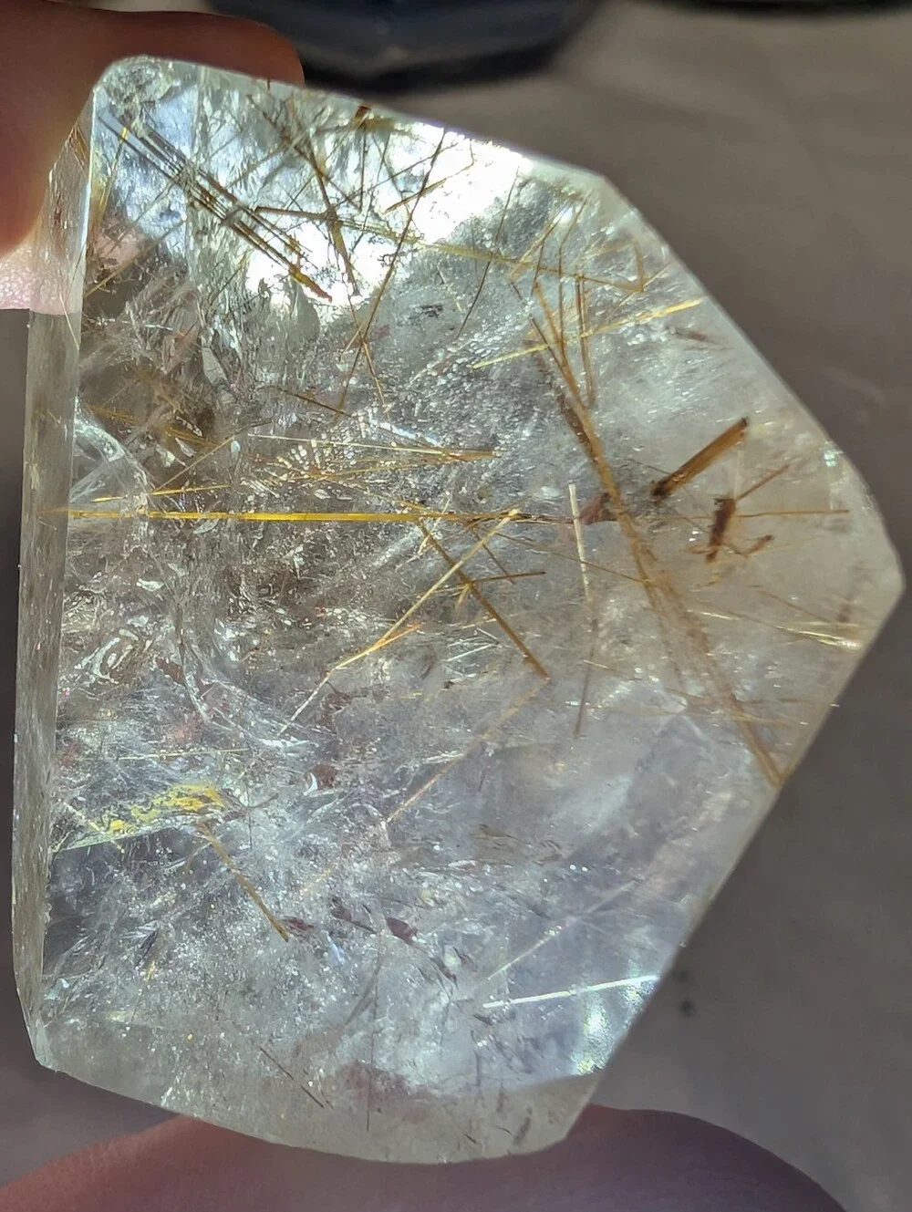 Golden Rutilated Quartz Freeform - Picture 8 of 11